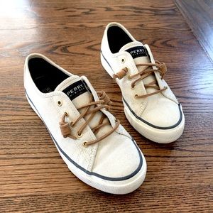 Sperry Top-Sider White Canvas Sneakers